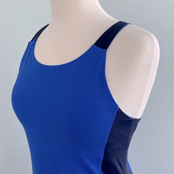 Athleta Caspian Colorblock Racerback Swim Dress - Picture 5 of 13